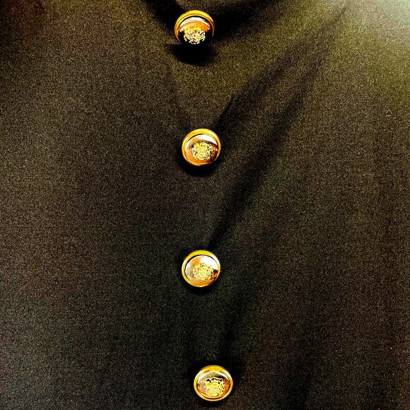 Womens Just Quella Black Bodycon Ruched Sides Back LS Sexy High Neck Dress Large - Picture 4 of 13